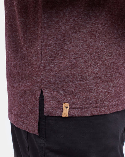 Hanf Stufen-Saum T-Shirt