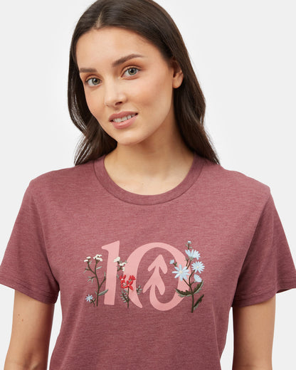 Blumen-Logo-T-Shirt