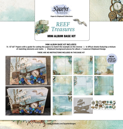 3Quarter Designs Reef Treasures Mini Album Base Kit