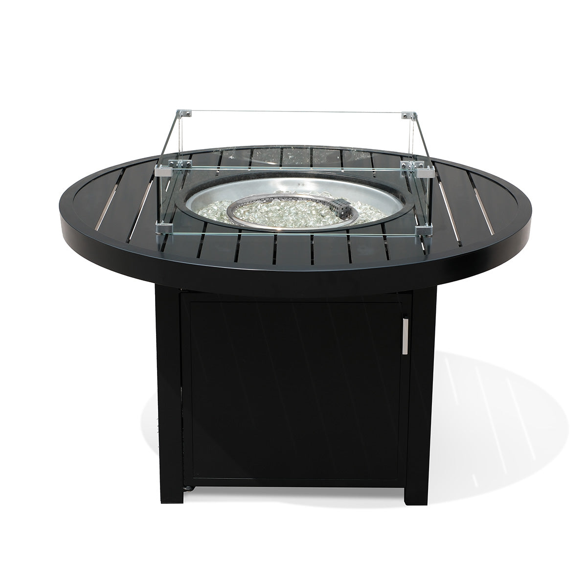 Aluminum Propane 42" Round Outdoor Fire Pit Table - AURABAGS SHOP