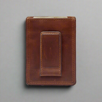 Rugged Earth Men's Leather Money Clip Wallet