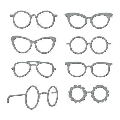 Smart Glasses Etched Dies from the Monster Birthday Collection