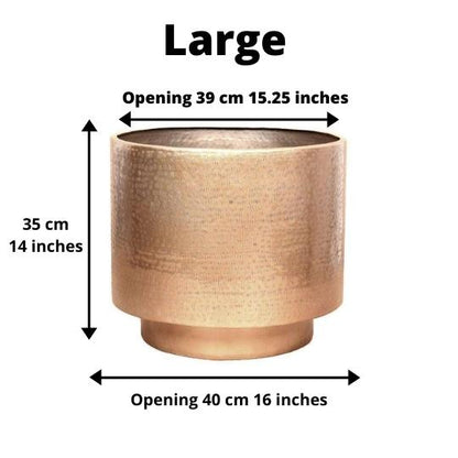 Sagi - Brass Mid-Century Floor Planter (Multiple Sizes)