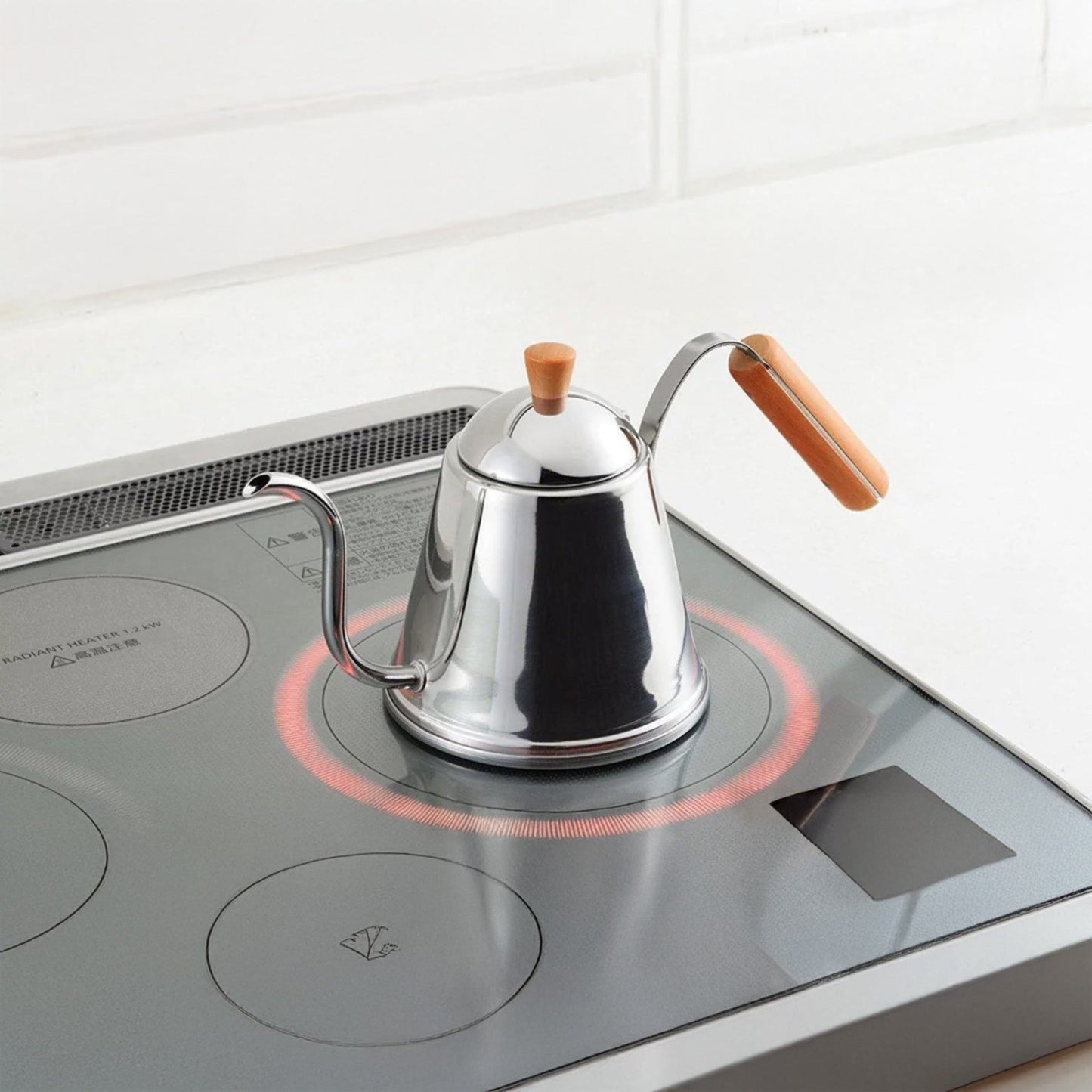 Yoshikawa Café Time Drip Kettle – Japanischer Schwanenhals-Wasserkessel für Aufgusskaffee