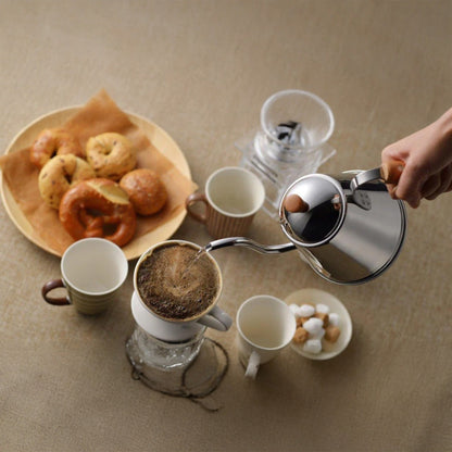 Yoshikawa Café Time Drip Kettle – Japanischer Schwanenhals-Wasserkessel für Aufgusskaffee