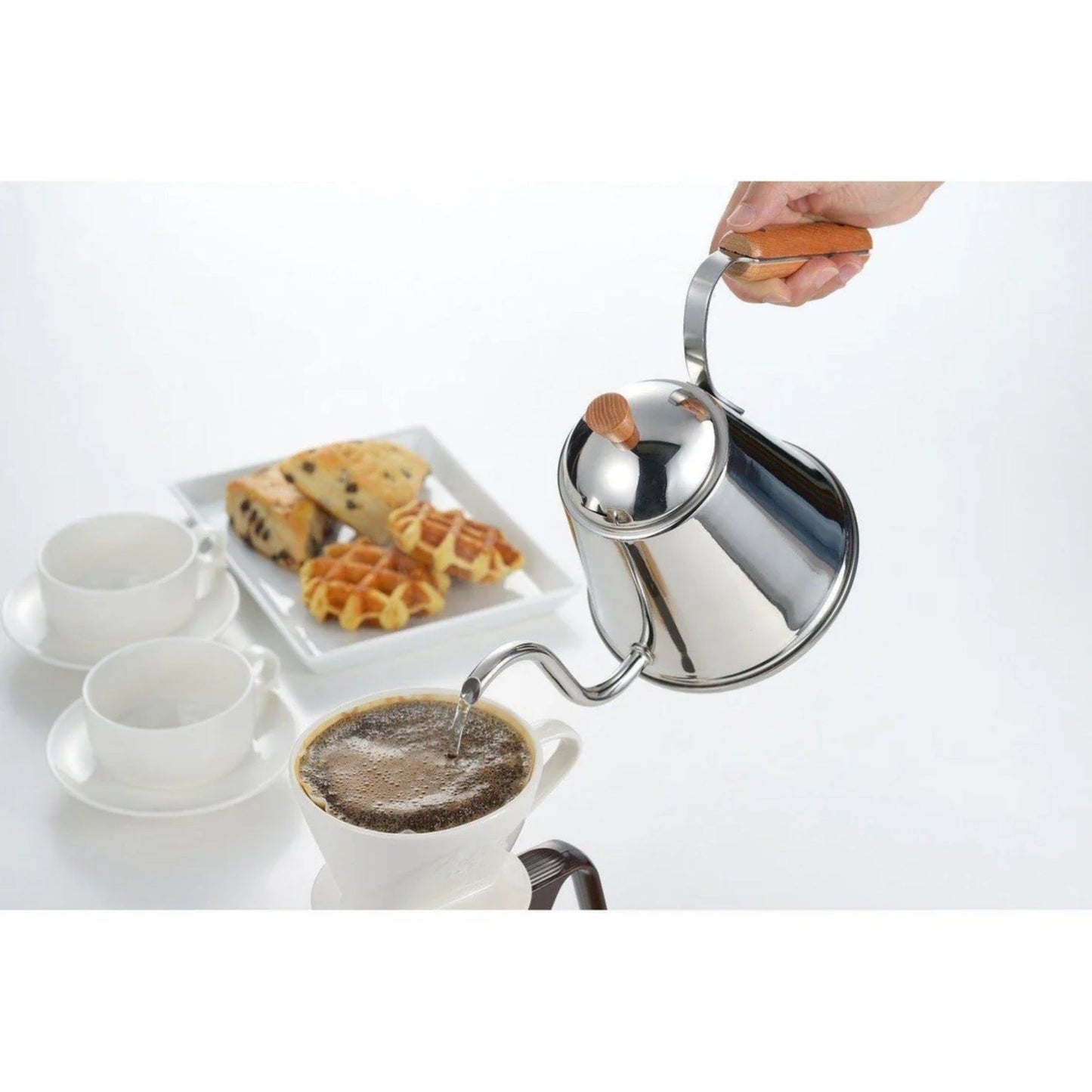 Yoshikawa Café Time Drip Kettle – Japanischer Schwanenhals-Wasserkessel für Aufgusskaffee