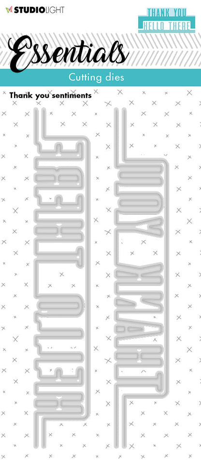 SL Cutting Die Thank You Sentiments Essentials 60x152x1mm 4 PC nr.218