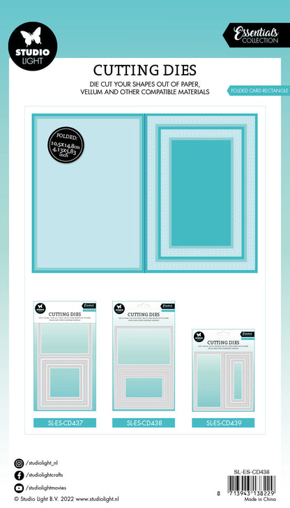 SL Cutting Dies Folded Card Rectangle Essentials 210x148x1mm 11 PC nr.438