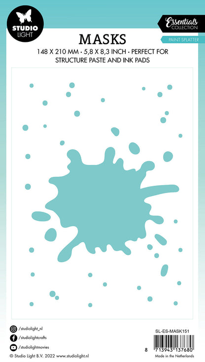 SL Mask Paint Splatter Essentials 150x210x1mm 1 PC nr.151