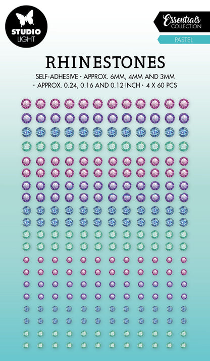 SL Self-Adhesive Rhinestones Pastel Essentials 105x180x4mm 240 PC nr.04