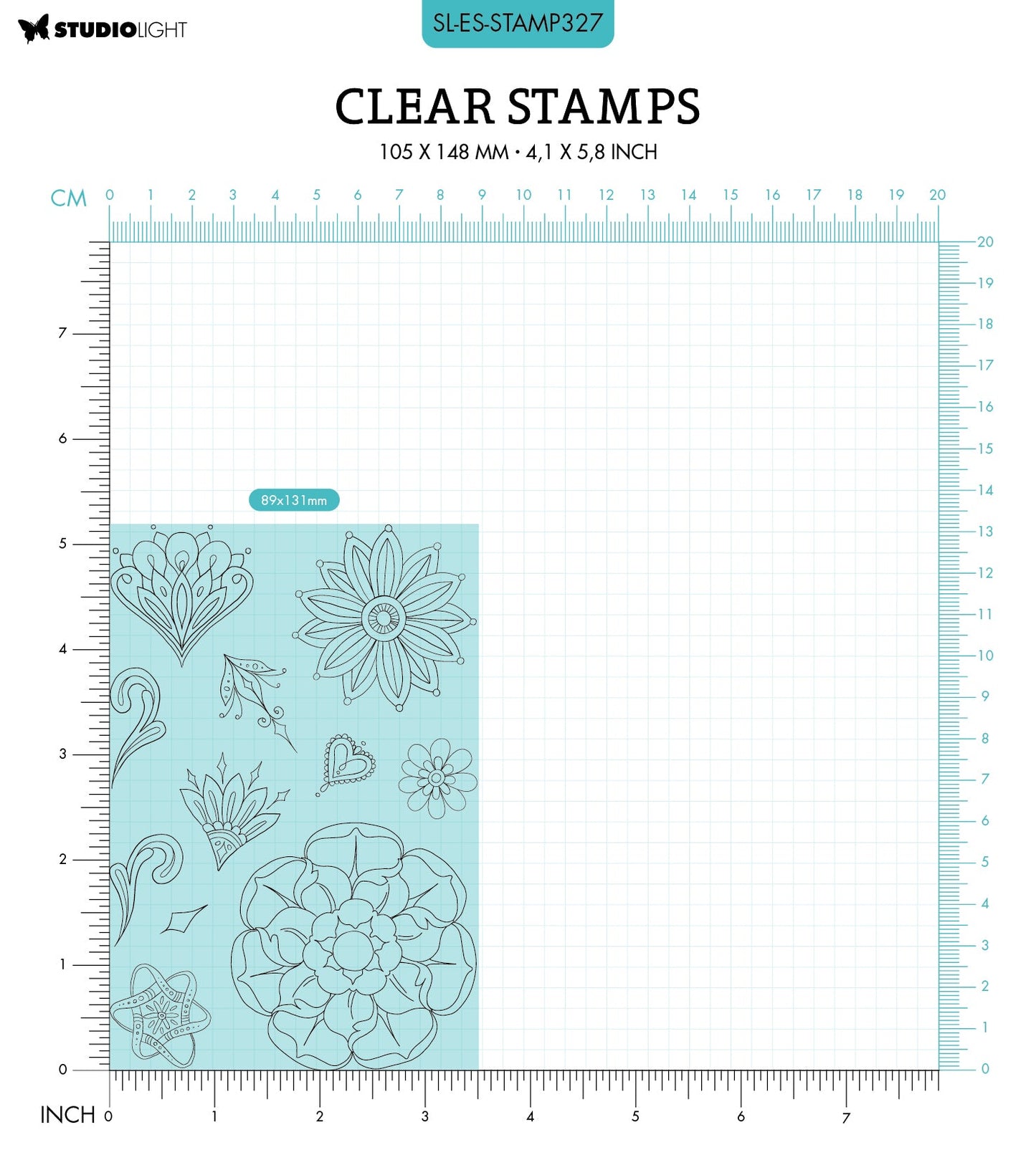 SL Clear Stamp Mandala Madness Essentials 148x105x3mm 11 PC nr.327