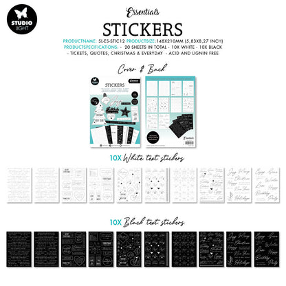SL Sticker Block Christmas & Everyday Essentials 148x210x5mm 20 SH nr.12