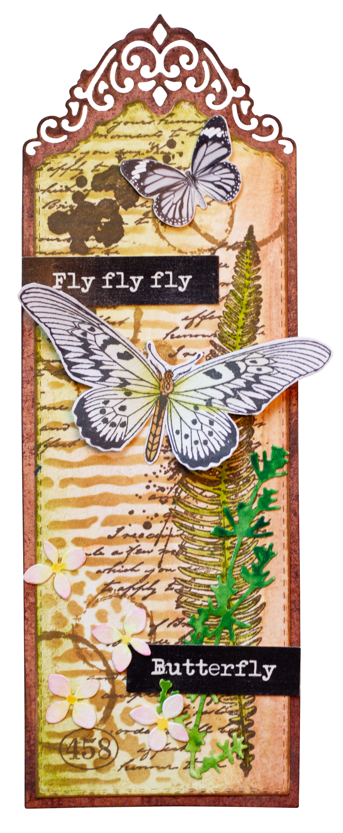 SL Clear Stamp The Butterflies Grunge Collection 14 PC