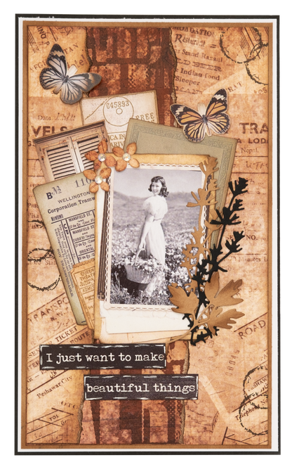 SL Clear Stamp Botanical Elements Grunge Collection 8 PC