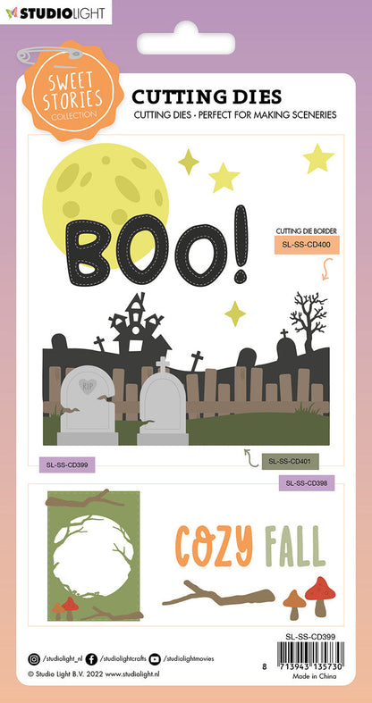 SS Cutting Die Boo! Sweet Stories 108x165x1mm 11 PC nr.399