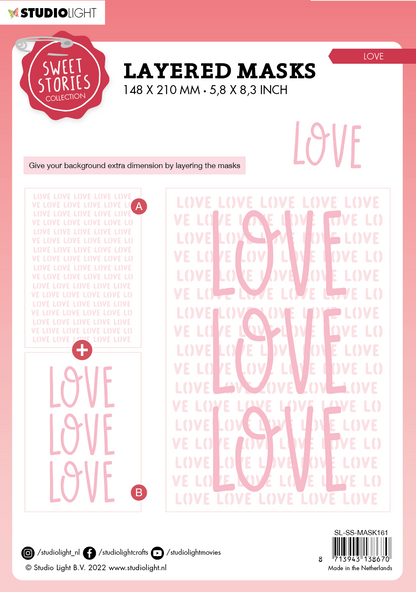 SL Mask Love Sweet Stories 150x210x1mm 1 PC nr.161