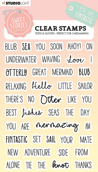 SL Clear Stamp Quotes Small Fintastic Sweet Stories 148x105x3mm 46 PC nr.442