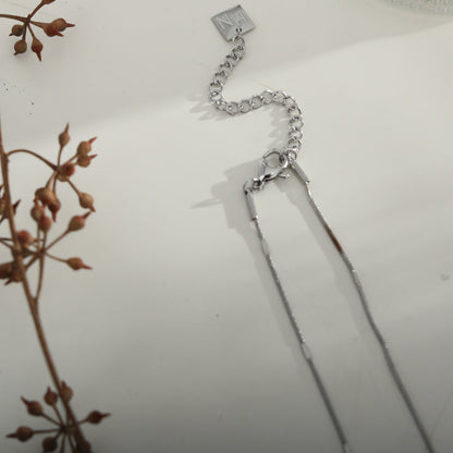 SVETA: Dainty Minimalist Silver Necklace