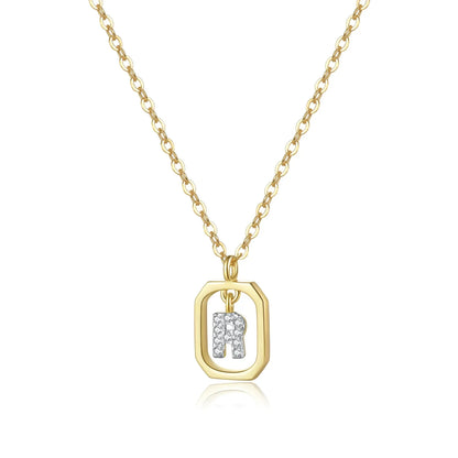 Personalized Initial Necklace in 925 Sterling Silver
