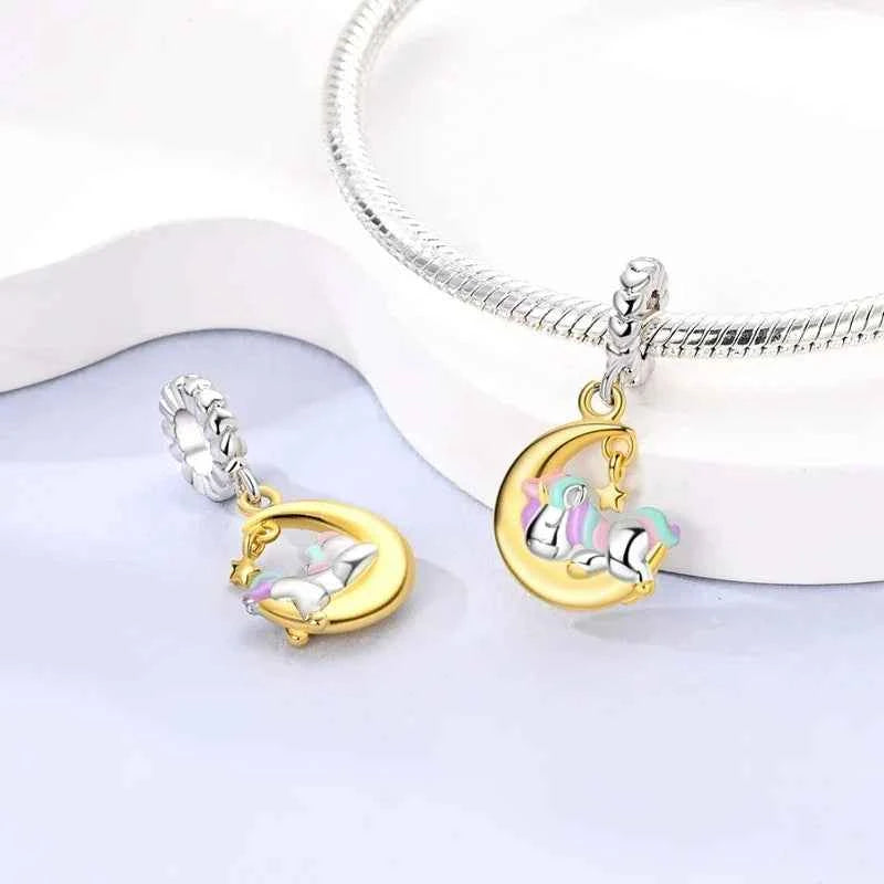 Dreamy Unicorn Sterling Silver Charm
