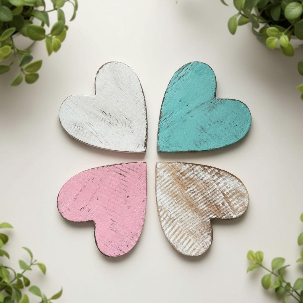 Wooden Heart Coaster