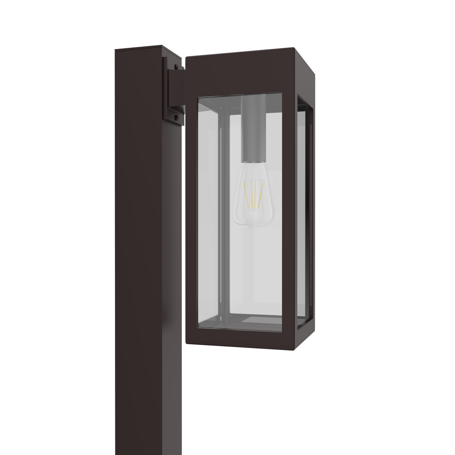 Stockholm • Luminaire pour poteau extérieur montage vers le bas fond ouvert format moyen [21636]