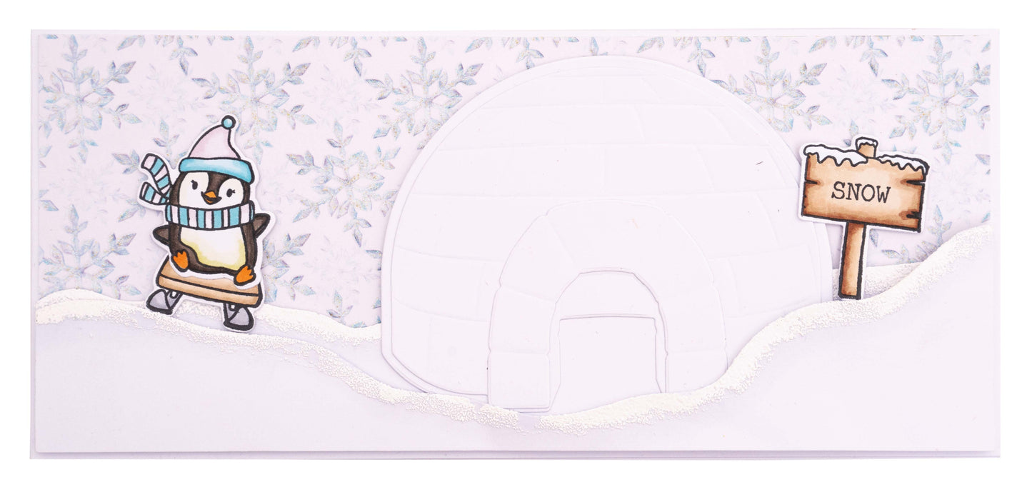 SS Stamp & Cutting Die Penguin  Sweet Stories 160x270x1mm 1 PC nr.18
