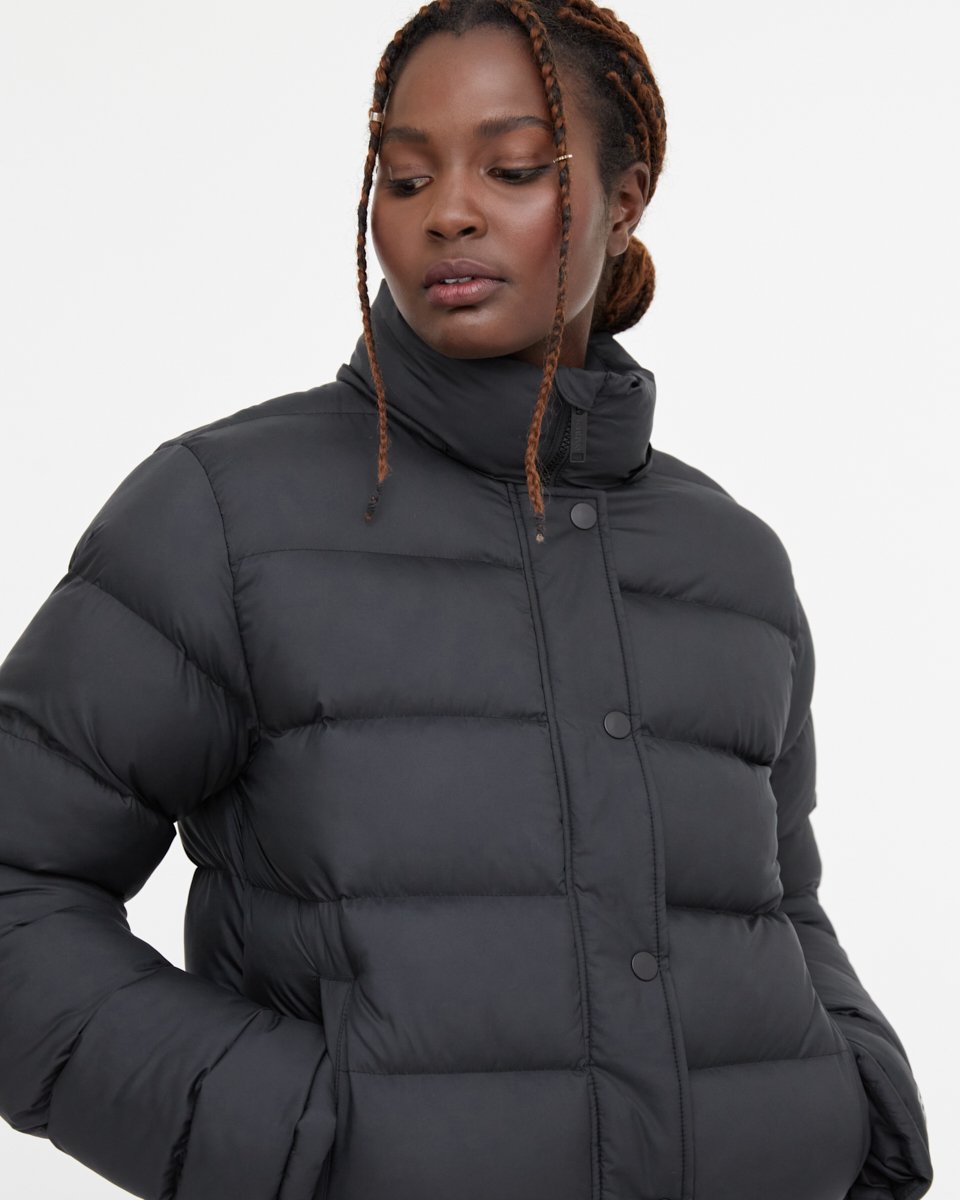 Ungeschlechtliche Cloud Shell Mid-Length Pufferjacke