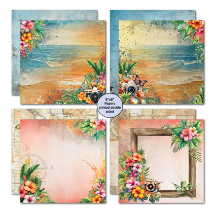 3Quarter Designs Tropic Excursion 8x8 Paper Pack