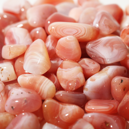 Apricot Agate Tumbled Stones