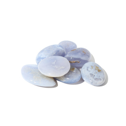 Blue Chalcedony Tumbled Stones