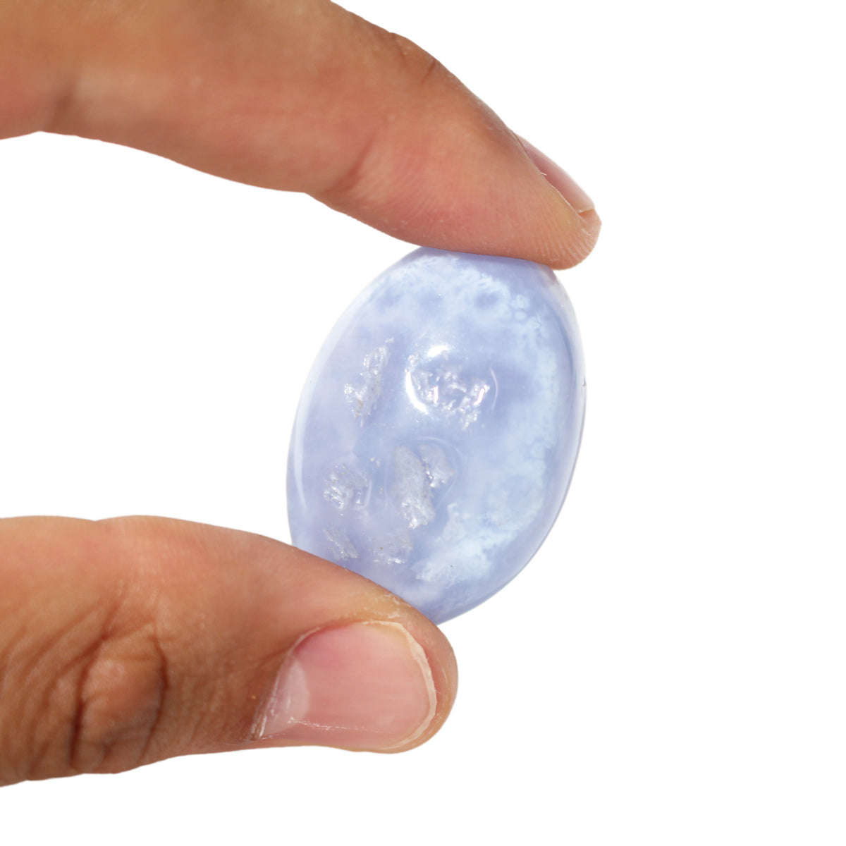 Blue Chalcedony Tumbled Stones