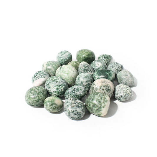 Green Spot Jasper Tumbled Stone