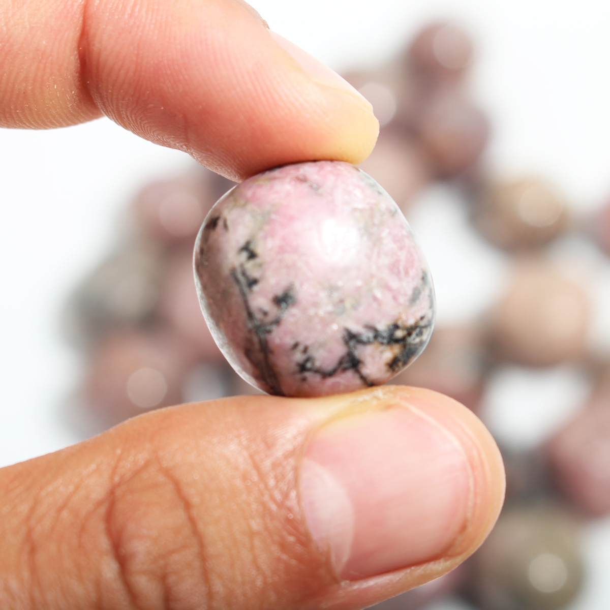 Rhodonite Dark Tumbled Stones