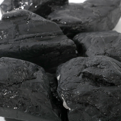 Black Tourmaline Tumbled Stones A - Free Form - 1lb