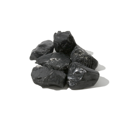 Black Tourmaline Tumbled Stones A - Free Form - 1lb