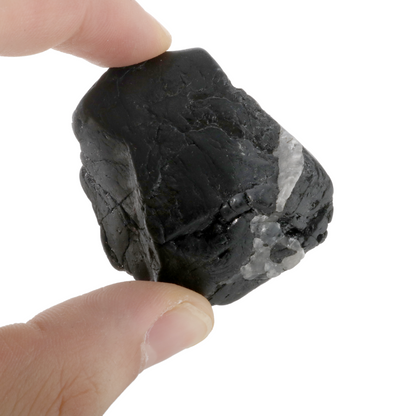 Black Tourmaline Tumbled Stones A - Free Form - 1lb