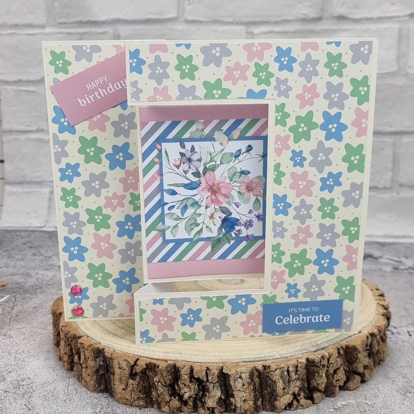 The Paper Boutique Sunny Gardens 8 in x 8 in Colour Card Pad