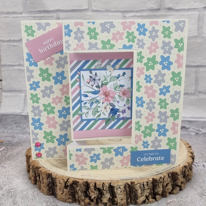 The Paper Boutique Sunny Gardens 8 in x 8 in Colour Card Pad
