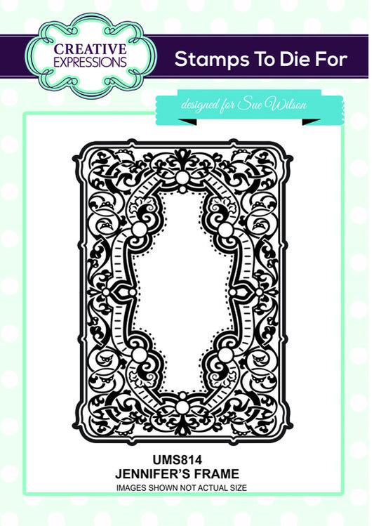 Creative Expressions Jennifer's Frame Pre Cut Stamp