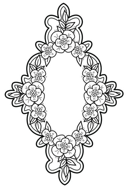 Creative Expressions Victoria's Garden Pre Cut Stamp