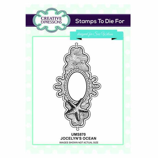 Creative Expressions Stamps To Die For Jocelyn's Ocean Pre Cut Stamp