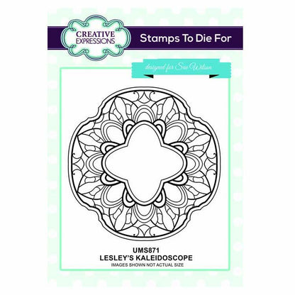 Creative Expressions Stamps To Die For Lesley's Kaleidoscope Pre Cut Stamp