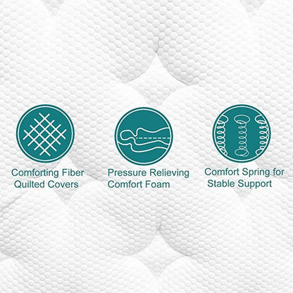 UltraFlex® HARMONY Orthopedic, Coiled Innerspring Comfort layer Foam Encased, Eco-friendly Hybrid Mattress (Made in Canada)