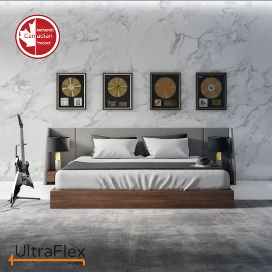 UltraFlex® OASIS- 12” Hybrid Orthopedic Eurotop, Spinal Care Pocket Coil, Premium High Density Foam Encased, Pressure Relieving Comfort Foam and HDcoil Pocketed, Eco-Friendly Mattress (Made in Canada) With WaterProof Mattress Protector