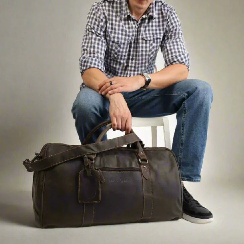 Greenwood Leather Weekend Travel Bag