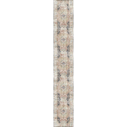 Caspara Orange Black Coral Rug