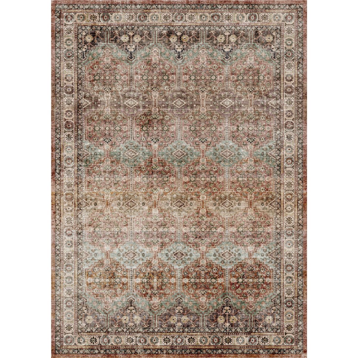 Teppich Layla Sage Taupe