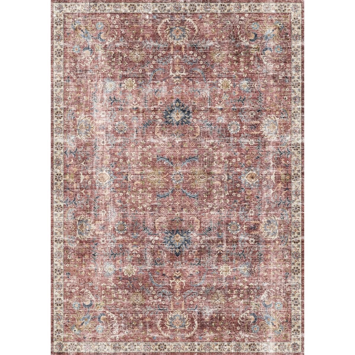 Teppich Jasper Rose Taupe Rot