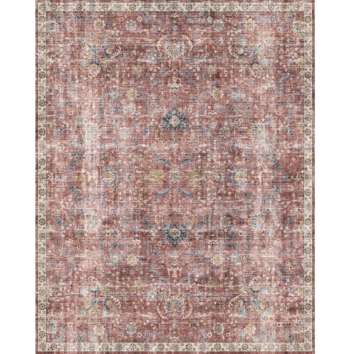Teppich Jasper Rose Taupe Rot